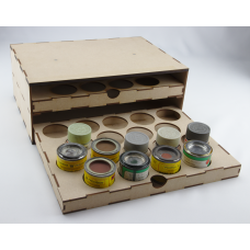 Two Drawer Unit for 50ml Enamel Paint Tins